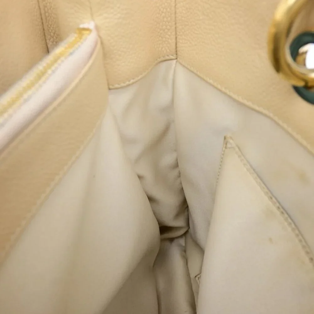 CHANEL CC GST Chain Shoulder Bag Grained Calfskin Leather Beige GHW 652RL053 - Picture 4 of 16